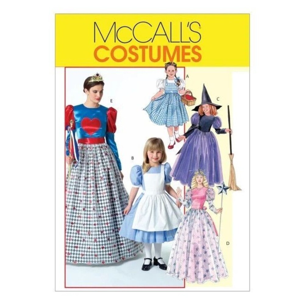 Vintage McCall's Costume Sewing Pattern M4948 Dorothy Wicked Witch Glinda S-XL